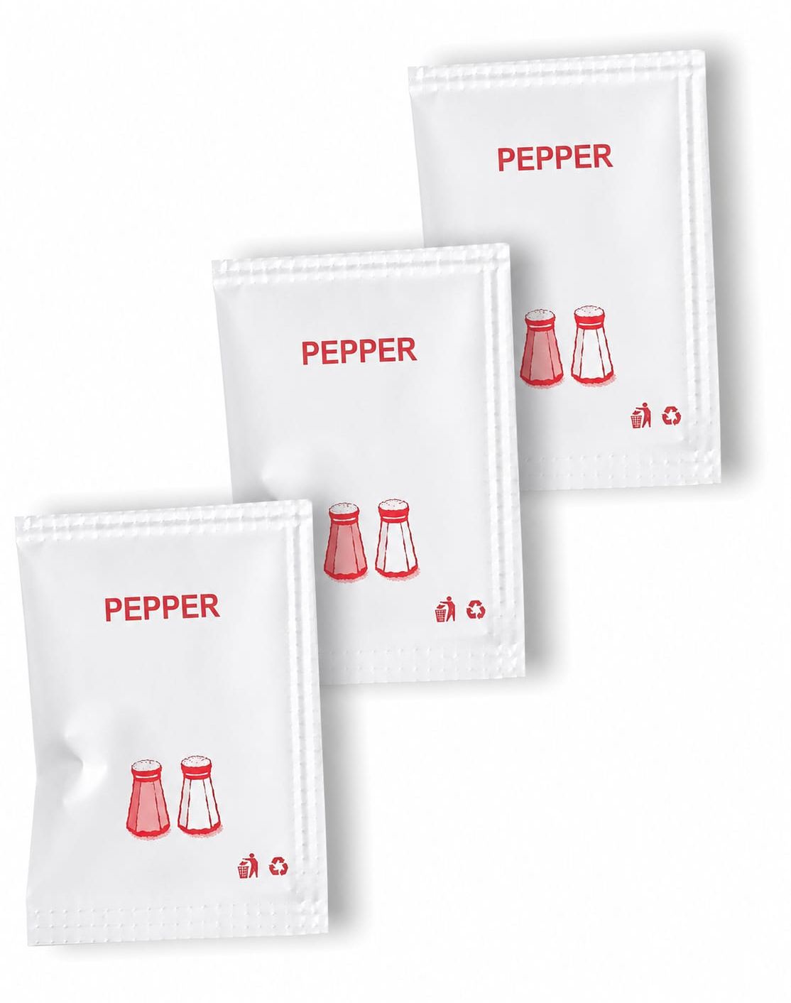 Pepper Sachets food-service packaging