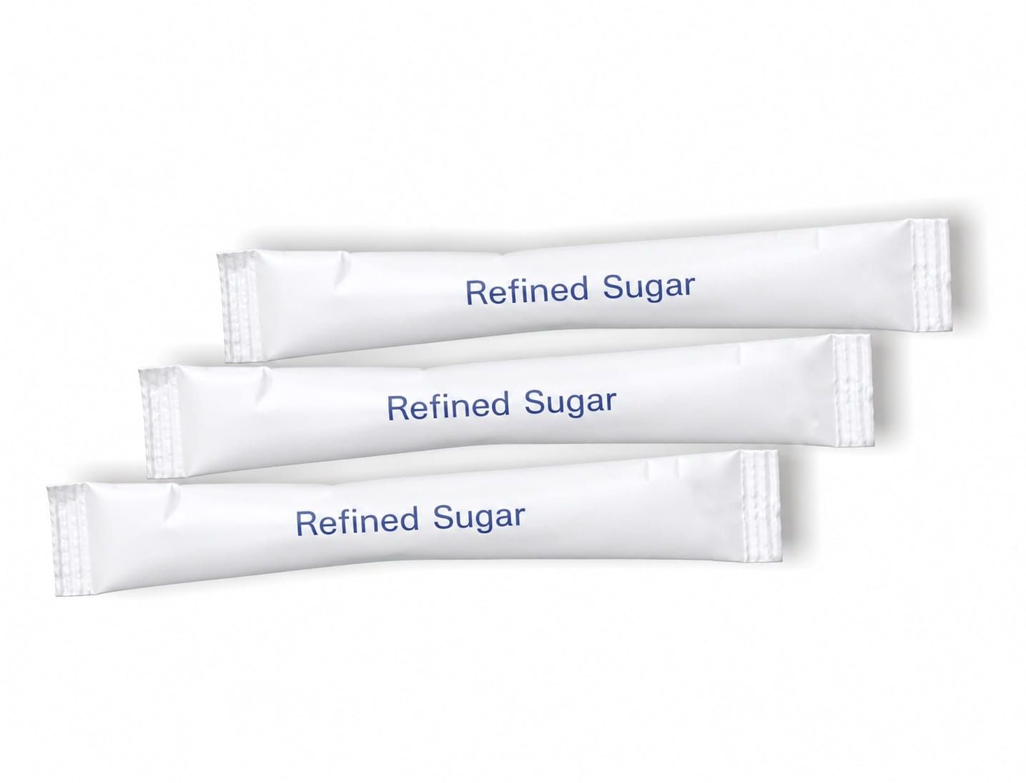 Refined sugar sticks for hotel beverage service